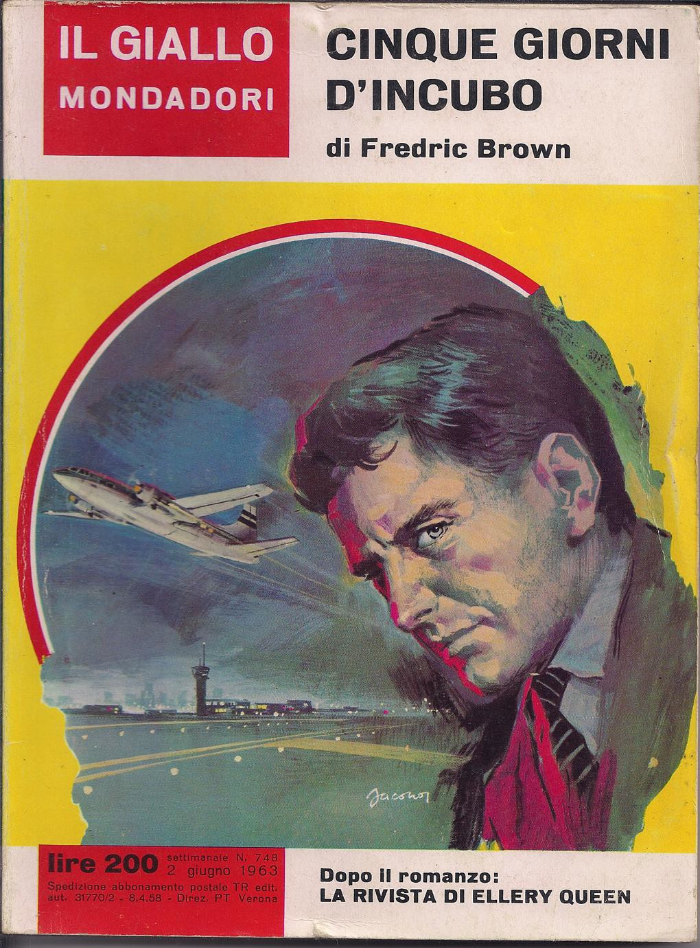 La copertina di Cinque giorni d'incubo di Fredric Brown