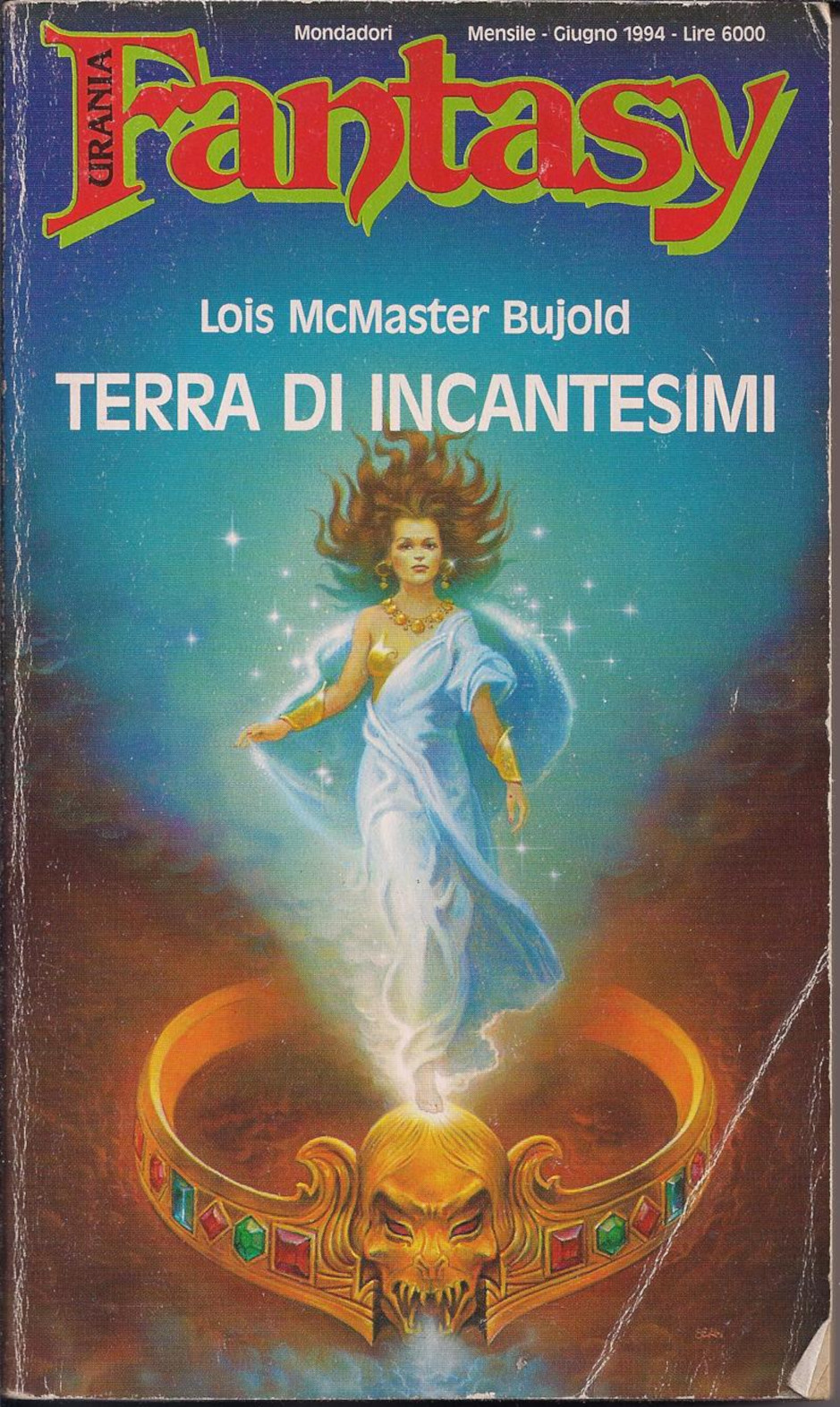 La copertina di Terra di incantesimi di Lois McMaster Bujold