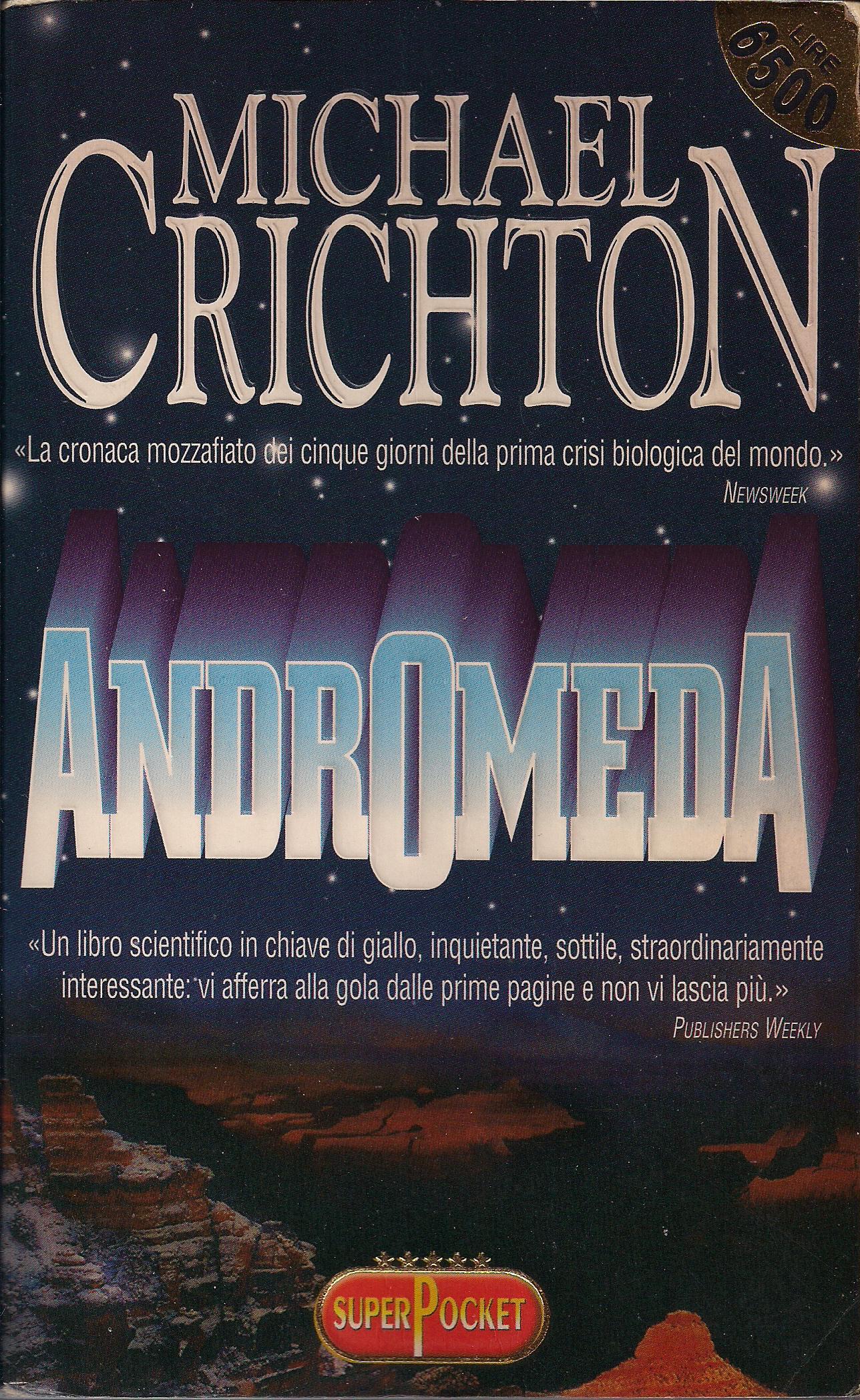 Copertina di "Andromeda" di Michael Crichton