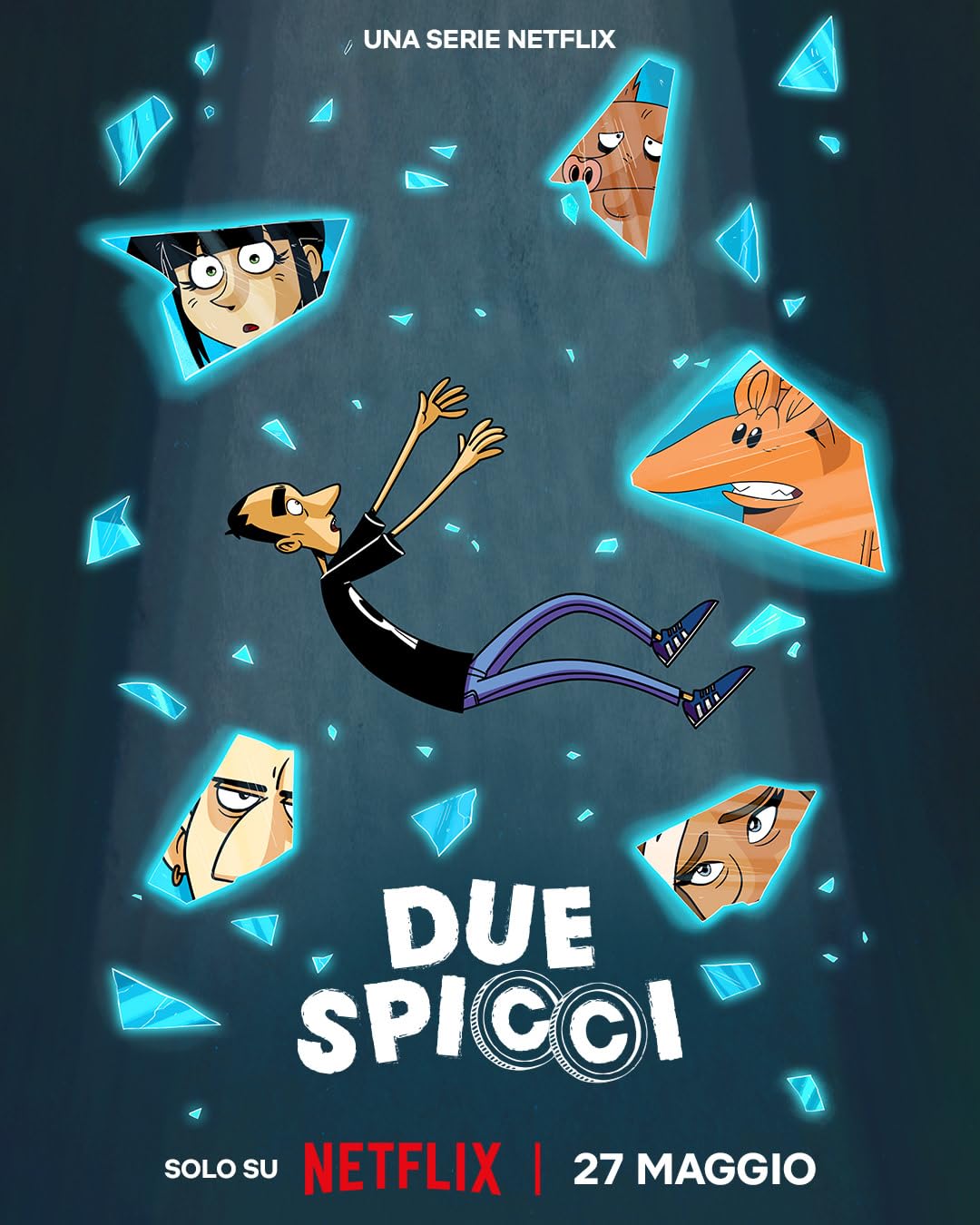 La locandina di "Due Spicci" serie di Zerocalcare