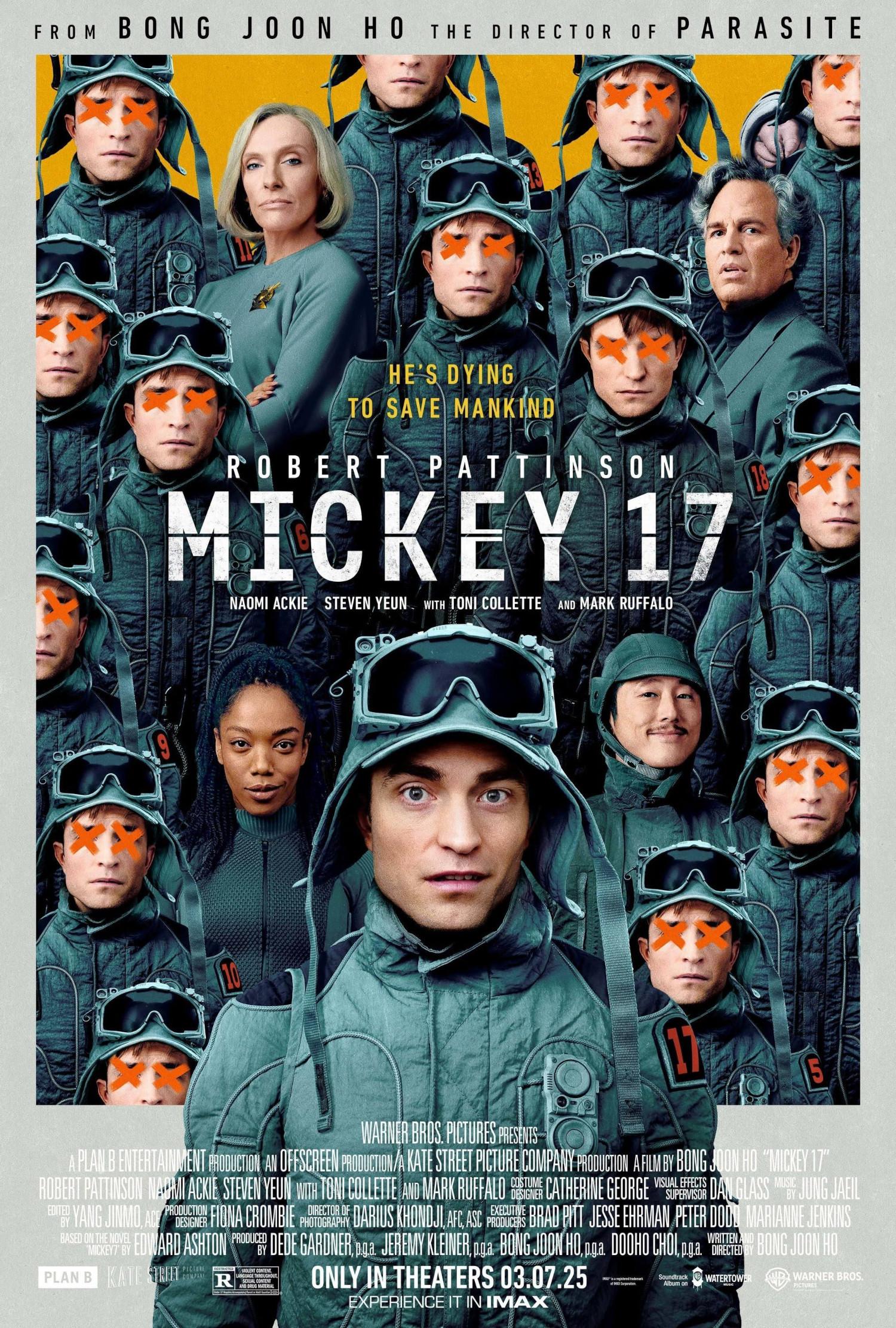 Locandina di "Mickey 17" del 2025, regia di Bong Joon Ho